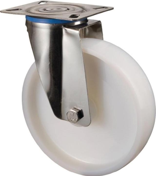 Produktbild BS Rollen Lenkrolle Rad-Ø 80 mm Tragfähigkeit 100 kg Kunststoff Platte L95xB80 mm