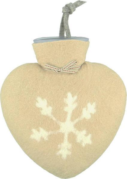 Actual product image Dorothee Lehnen Hot-water bottle Snowflake, 0.7 l, beige (0.70 l)