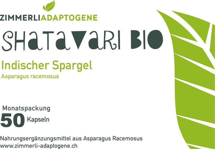 Actual product image Zimmerli Adaptogene Shatavari Capsules (BIO) 50 Capsules (1 Piece, Capsules, 25 g)
