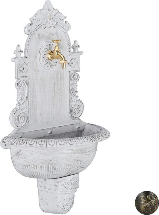 Actual product image Relaxdays XL Antique Wall Water Fountain, Faucet