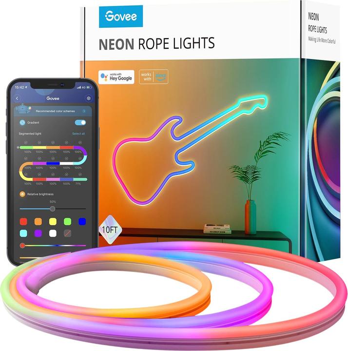 Image du produit Govee Neon (RGBIC, 300 cm, Intérieur)