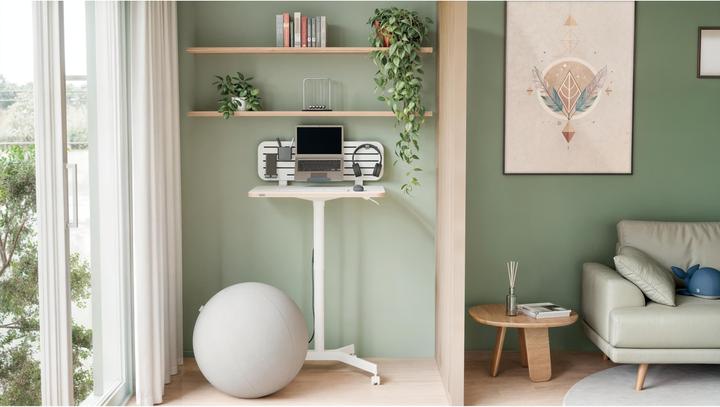 Actual product image Leitz Ergo Compact Workstation Height-adjustable desk (80 x 60 x 75 cm)