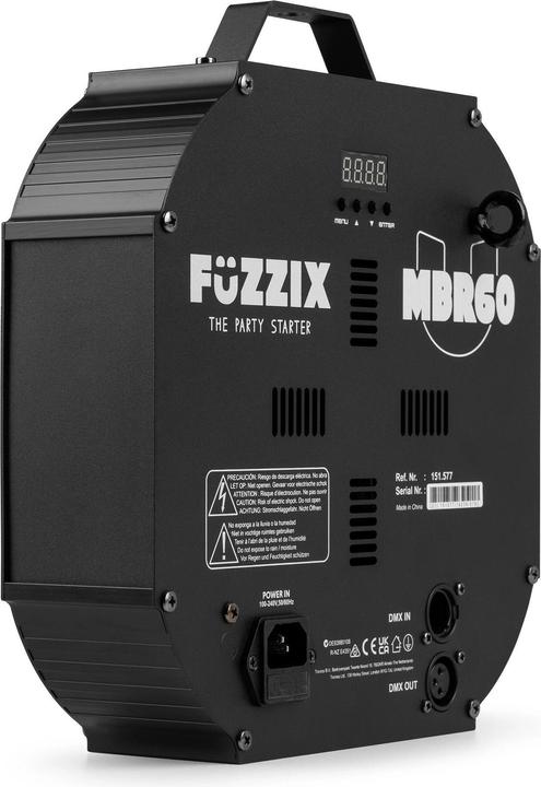 Immagine prodotto Fuzzix MBR60 spiegelreflector - 6 roterende spiegelschijven met 37 spiegels - DMX
