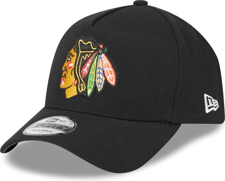 Produktbild New Era 9Forty A-Frame Cap - NHL Chicago Blackhawks schwarz (One Size)
