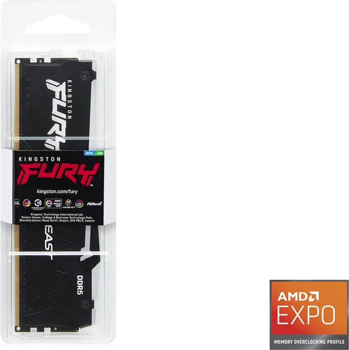 Produktbild Kingston Fury Beast AMD EXPO (1 x 16GB, 6000 MHz, DDR5-RAM, DIMM)
