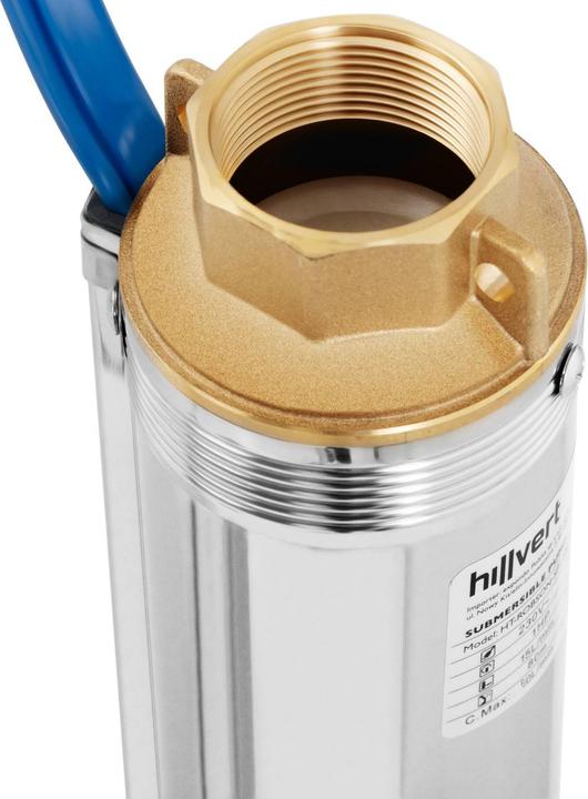 Produktbild Hillvert Brunnenpumpe Garten Tiefbrunnenpumpe Unterwasserpumpe sandverträglich 3.780 l/h (Gartenpumpe)