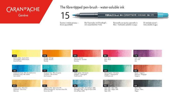 Produktbild Caran d'Ache Fibralo Brush (Zitronengelb, 1 x)