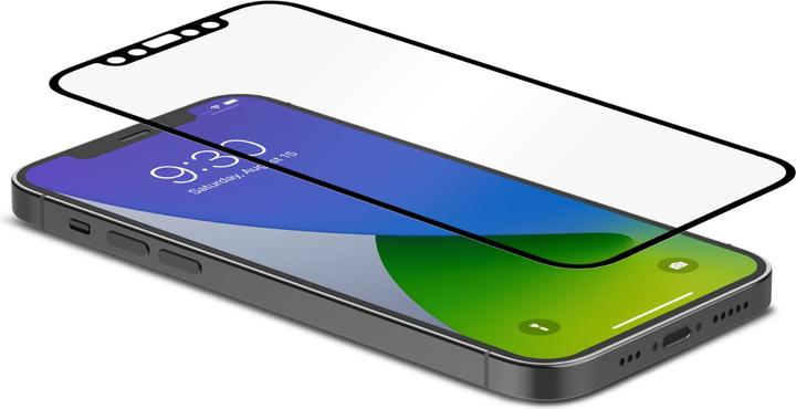 Immagine prodotto Moshi iVisor AG Proteggi schermo antiriflesso per iPhone 12/12 Pro (trasparente/opaco) - Nero (1 Pezzo/i, Apple iPhone 12, Apple iPhone 12 Pro)