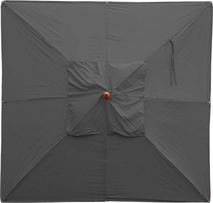 Immagine prodotto Mendler Ombrellone in legno per gastronomia, ombrellone da giardino, poliestere/legno 14kg, quadrato 3x3m a (3 m)