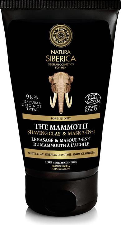 Image du produit Natura Siberica Argile à raser Mammoth (150 ml, Crème à raser)