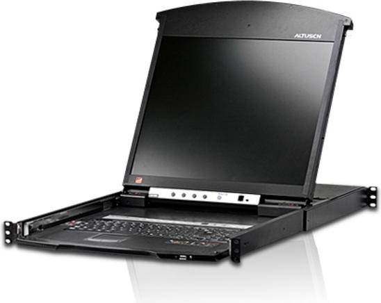 Actual product image Aten KL1516AiM ALTUSEN 19" console with KVM switch, 16-way, 43.18 cm