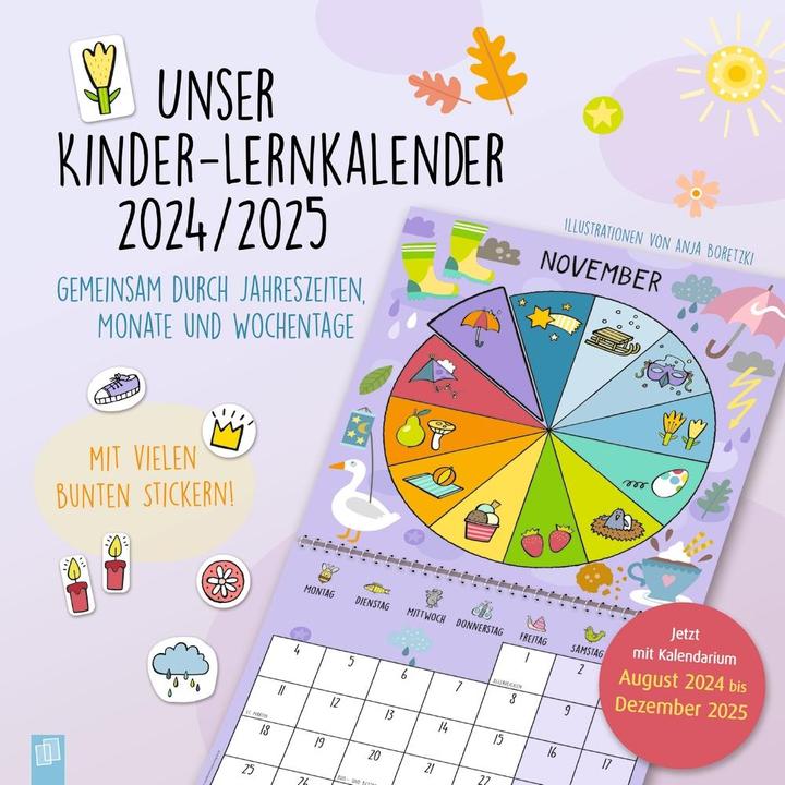 Unser Kinder-Lernkalender 2024/2025 (Deutsch)