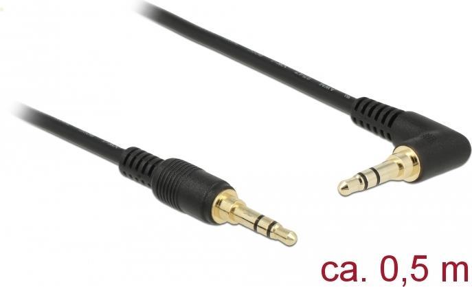 Actual product image Delock Jack cable 3.5 mm 3 pin male > male (0.50 m)