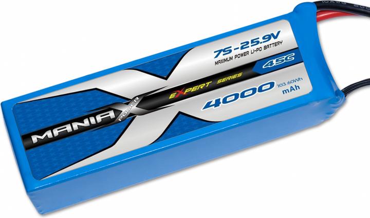 Immagine prodotto ManiaX 45C eXpert 7S-25.9V 4000mAh 45C 2 wires for power (25.90 V, 4000 mAh)