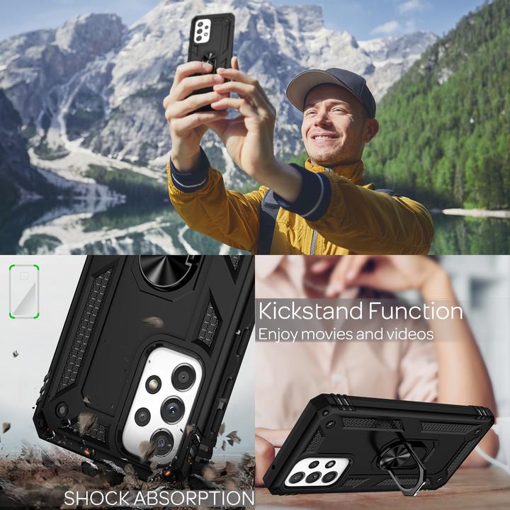 Immagine prodotto Nalia Copertura antiurto dell'anello in stile militare (Samsung Galaxy A33)