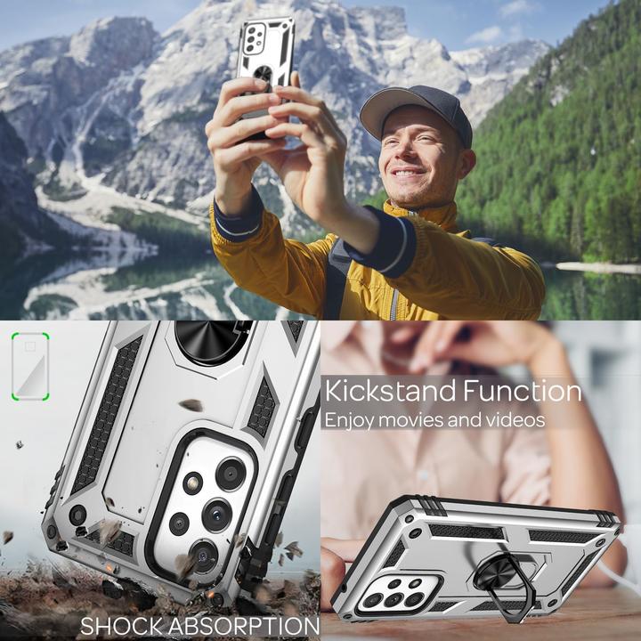 Immagine prodotto Nalia Copertura antiurto dell'anello in stile militare (Samsung Galaxy A33)