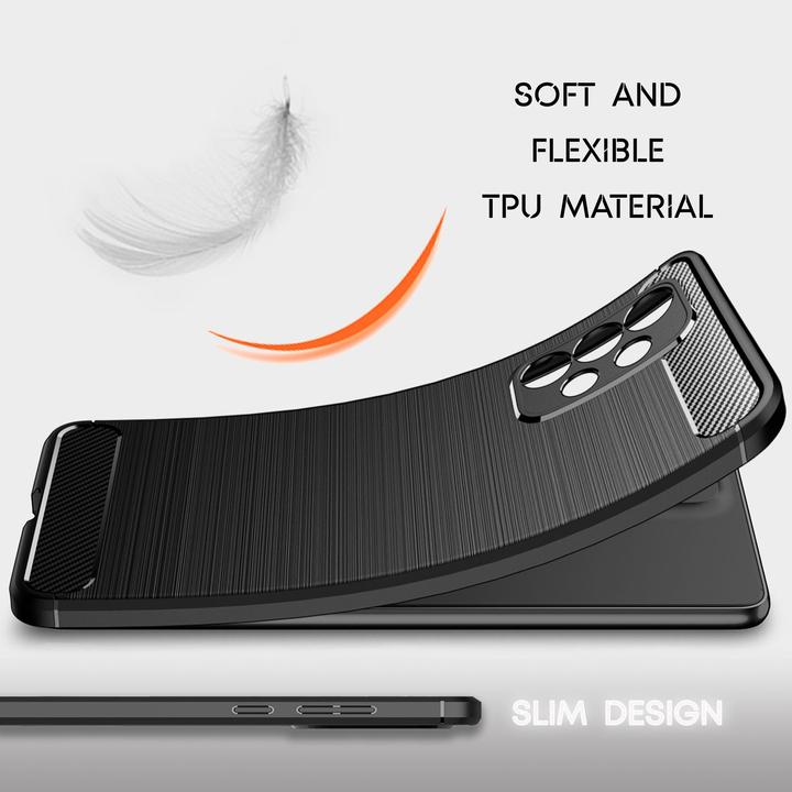 Immagine prodotto Nalia Copertura in silicone effetto carbonio (Samsung Galaxy A53)