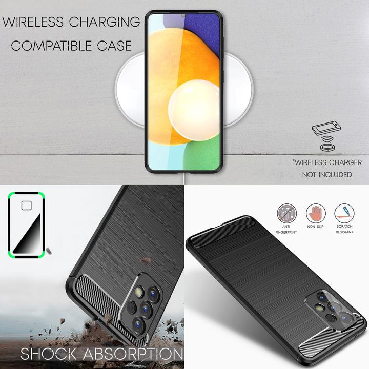 Immagine prodotto Nalia Copertura in silicone effetto carbonio (Samsung Galaxy A53)