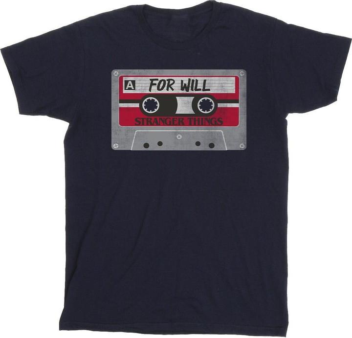 Immagine prodotto Netflix Stranger Things Cassette For Will Maglietta Uomo (M)