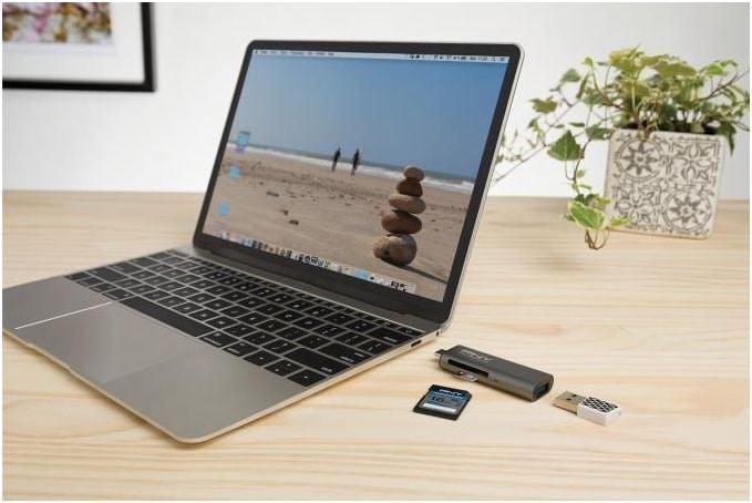 Image du produit PNY Lecteur/adaptateur de cartes RTCUA3N USB type C/A (USB 3.1, USB 2.0)
