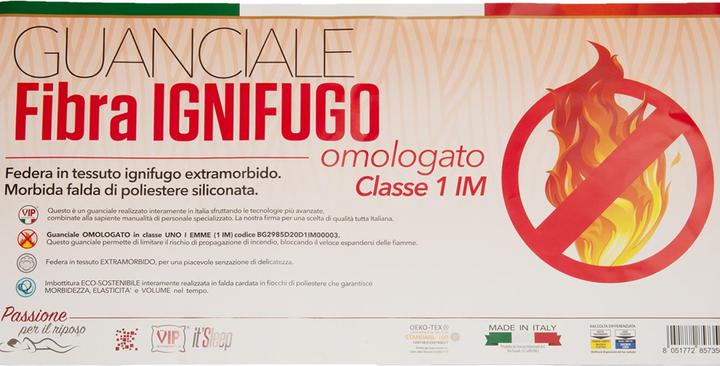 Produktbild Casativo Feuerfestes Kissen aus kardiertem Polyester, 50 x 80 cm, Made in Italy (50 x 80 cm)
