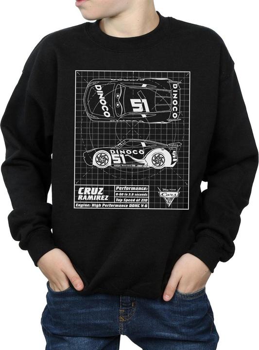 Immagine prodotto Disney Cars Cruz Ramirez Blueprint Felpa Ragazzi (152, 158)