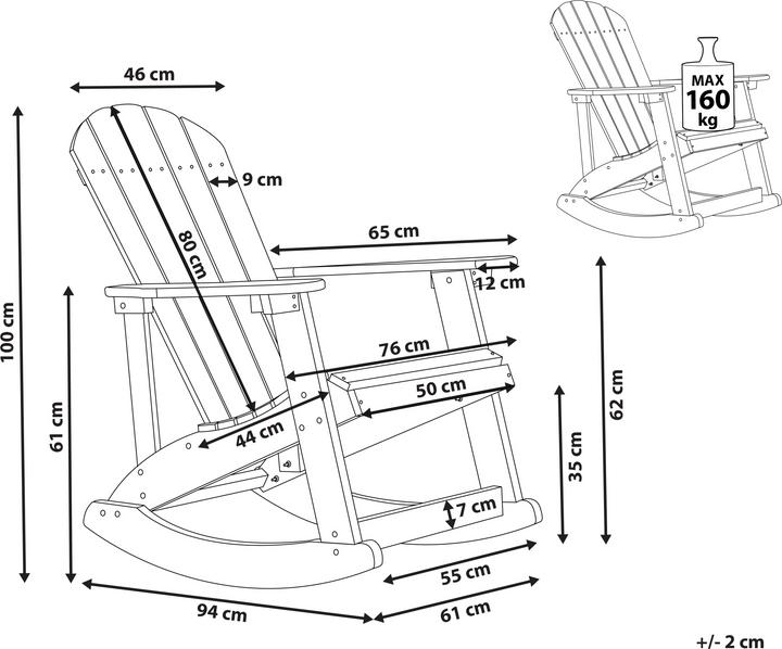 Actual product image Beliani Adirondack