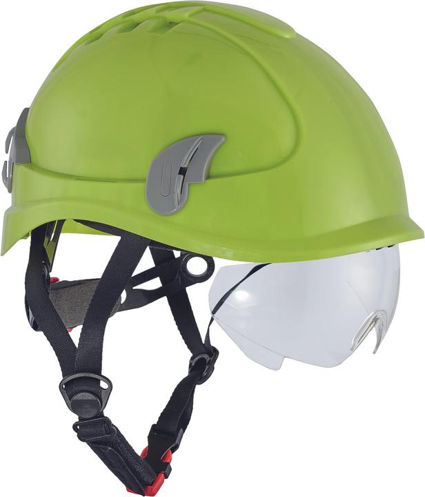 Produktbild Otto Schachner Klatrehjelm med integreret hjelmbrille i hi-viz gul (53 - 66 cm)