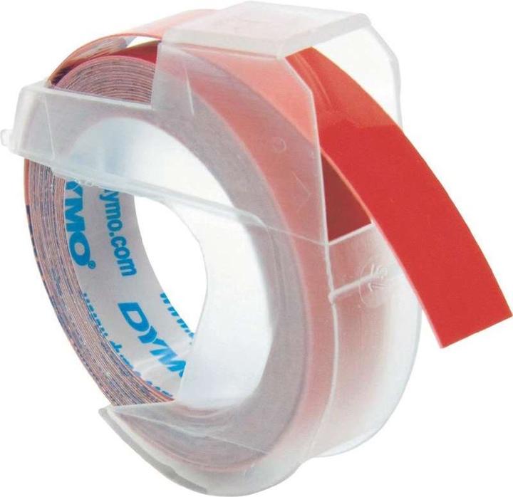 Produktbild Dymo 3D-Prägeband 9mmx3m S0898150 rot (0.90 cm, Rot)