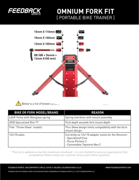 Produktbild Feedback Sports Quick Release Axle Omnium 100/9 & 100/12