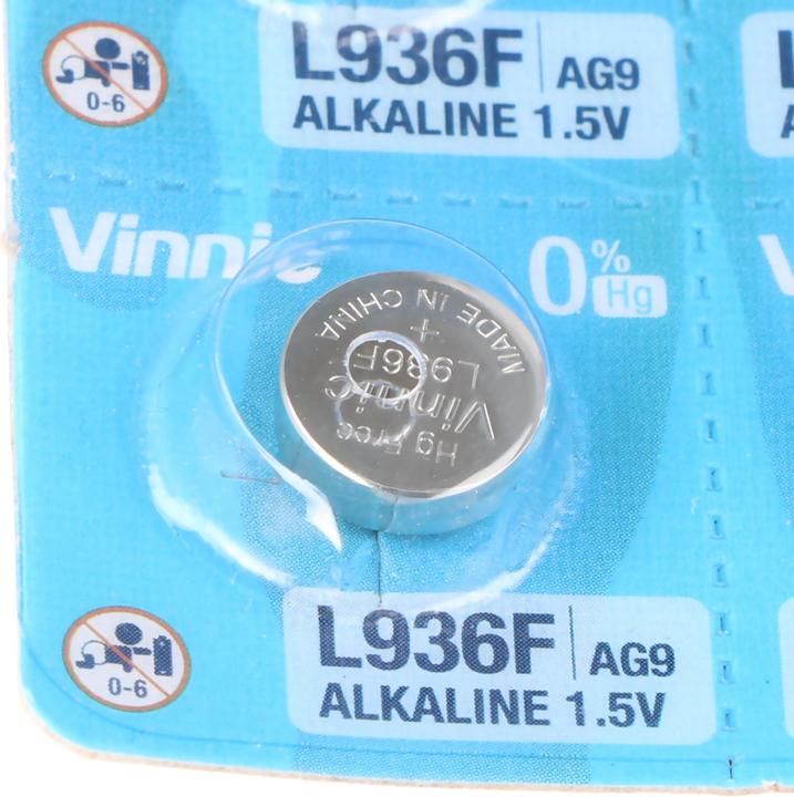 Actual product image Vinnic Positive Power (10 pcs., AG9/LR45/LR936/394, 66 mAh)