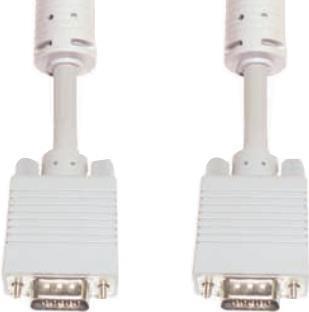Produktbild E+P HD15/HD15 10m 10m VGA (D-Sub) VGA (D-Sub) Weiss VGA-Kabel (10 m, VGA)