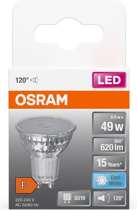 Image du produit Osram Star Par 16 (GU10, 6.90 W, 620 lm, 1 x, F)