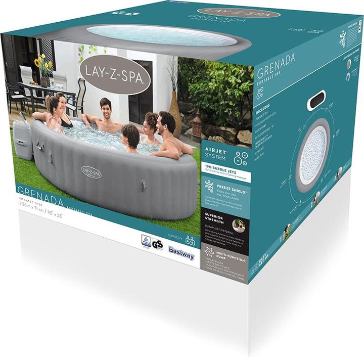 Produktbild Bestway Lay-Z-Spa Grenada 236x71cm Airjet (8 Pers.)