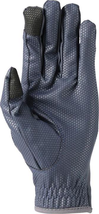 Actual product image Hy Equestrian Logo riding gloves PU plastic Lycra (L)