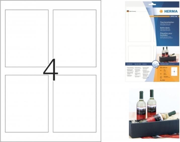 Produktbild HERMA Flaschenetiketten A4