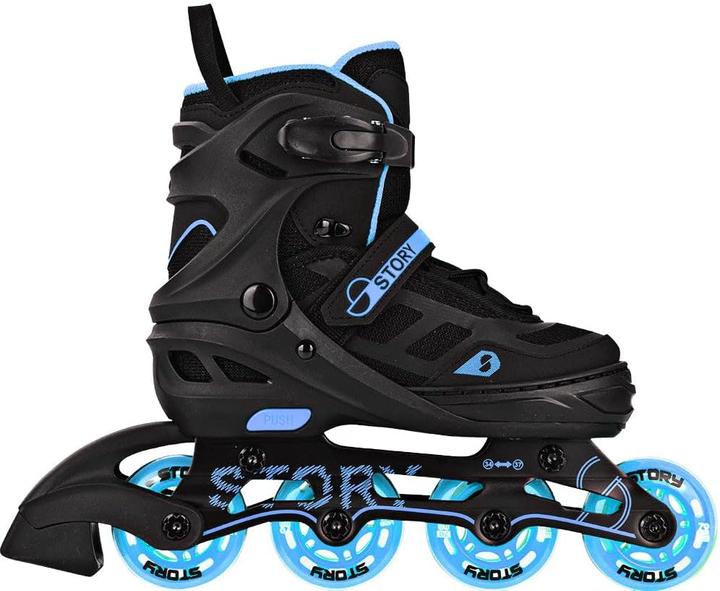 Story Pattini in linea regolabili Fusion blu 34-37 (1101005034447) (34, 35, 36, 37)