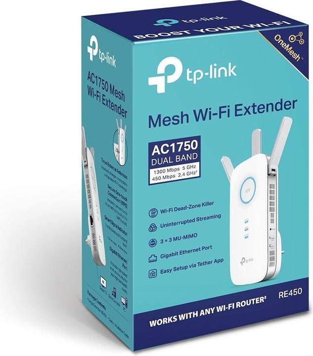 Actual product image TP-Link Re450 (1300 Mbit/s, 450 Mbit/s)