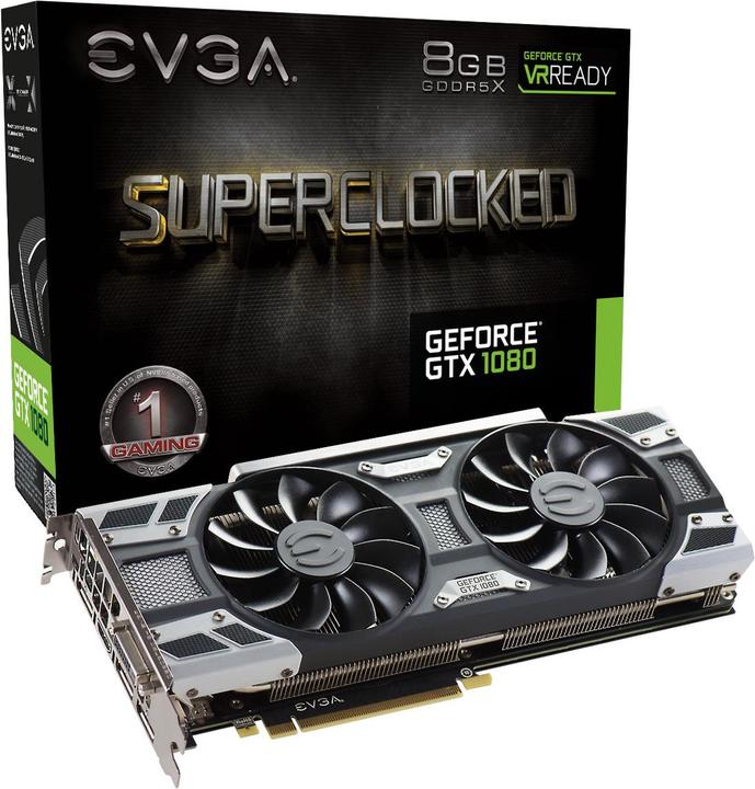 Image du produit EVGA GeForce GTX 1080 SC Gaming ACX 3.0 (8 Go)