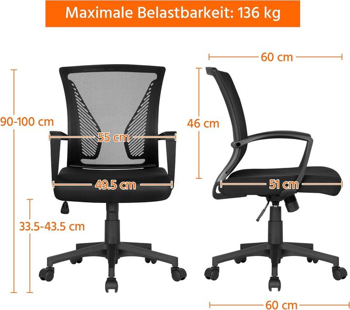 Actual product image Yaheetech Desk chair