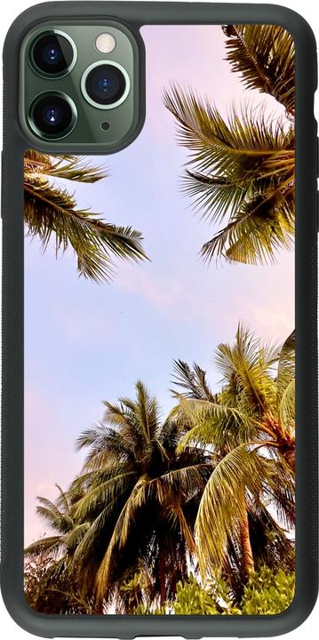 Produktbild PhoneLook Hülle Silikon schwarz Summer 2023 palm tree vibe (Apple iPhone 11 Pro Max)