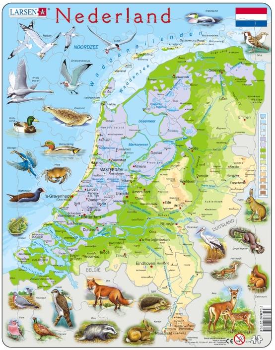 Produktbild Larsen Puzzle - Niederlande (physisch) (68 Teile)