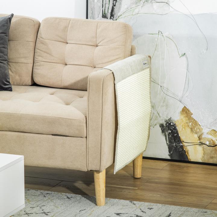 Image du produit PawHut Tapis à gratter, lot de 2 (3 cm, Gris, Beige)