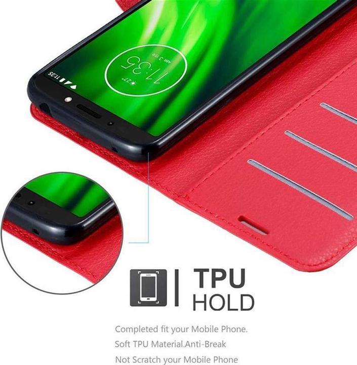 Actual product image Cadorabo Book with stand function cover (Motorola Moto E5)
