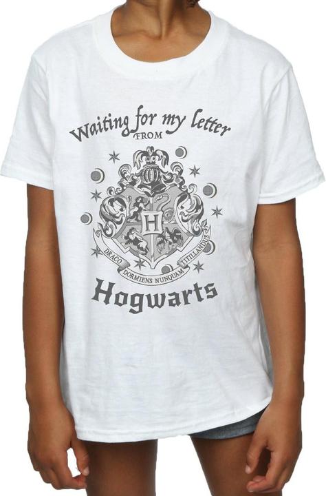 Immagine prodotto Girls Waiting For My Letter Hogwarts Crest Cotton TShirt (152, 158)