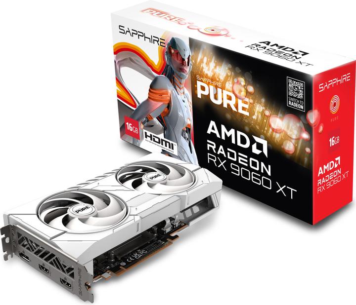 Actual product image Sapphire Pure Radeon RX 9060 XT (16 GB)