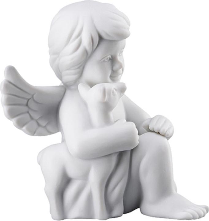 Produktbild Rosenthal Engel klein - Weiss matt - Engel mit Bambi