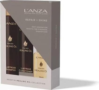 Immagine prodotto L'Anza Kit Trio Olio curativo alla cheratina Lanza (Set per la cura dei capelli)