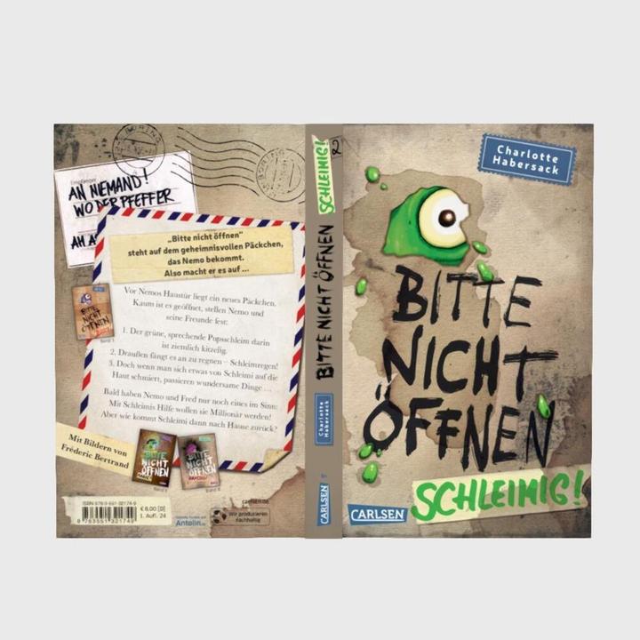 Produktbild Bitte nicht öffnen 2: Schleimig! (Deutsch, Fréderic Bertrand, Charlotte Habersack, 2024)