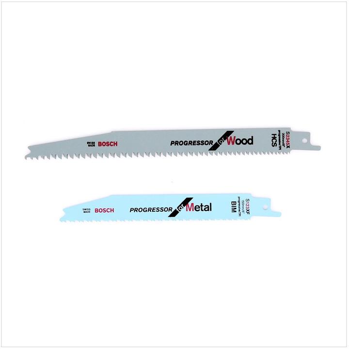 Produktbild Bosch Professional Säbelsäge GSA 1100 E, Sägeblatt Metall S 123 XF, Sägeblatt Holz S 2345 X